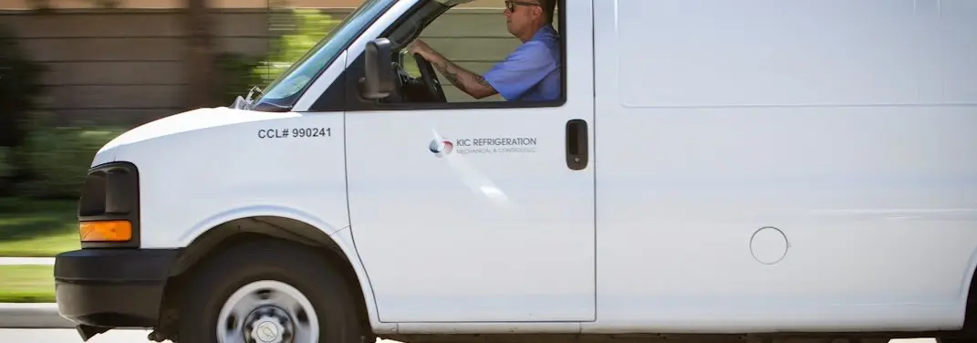 KIC Refrigeration service vehicle serving Brentwood area